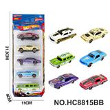 OBL10443515 - 6款1:64复古老爷车肌肉车合金车5只装