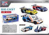 OBL10445607 - 1:28 合金车模 赛道版GT跑车 3开门 回力（1只装）