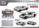 OBL10445632 - 1:32 合金车模 AE86 三开门回力（12只装）