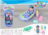 OBL10447887 - 浴盆+（中号女娃）+吊带牛仔套装(GCC)