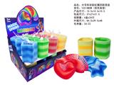 OBL10450088 - 大号形状彩虹圈双色渐变四款混装