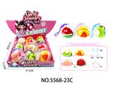 OBL10450492 - 水晶透明球女孩礼物饰品串珠+发绳+水果零钱包四款混装（一展示盒9小盒）款式造型随机混装