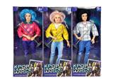 OBL10451145 - K-POP 猎魔男团动画版  11.5寸11关节实身男人猎魔乐队带话筒三人随机混装
