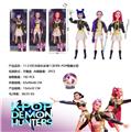 OBL10451150 - K-POP 猎魔女团真人版11.5寸12关节实身带七彩灯光主题曲Rumi鲁米打歌芭比带武器3款混装