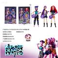 OBL10451153 - K-POP 猎魔女团真人版11.5寸12关节实身带七彩灯光主题曲Rumi鲁米带吉他2人装
