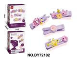 OBL10453972 - DIY小颗粒积木女孩发夹饰品（花朵系列-康乃馨）37PCS