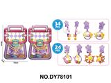 OBL10454002 - DIY小颗粒积木耳环紫色两款混
1款24pcs，1款34pcs