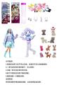 OBL10454899 - 15代高档惊喜11.5寸12关节实身贵宾狗萌宠芭比带1套动物毛绒时装衣服。带发夹，手提包，鞋子。项链4款配件。另外带一只随机小动物有2套衣服