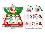 OBL10457144 - 水晶透明球DIY圣诞礼品饰品套装（小熊+围巾+手链+皮筋+发夹+胸章）发夹随机混装