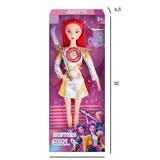 OBL10457266 - K-POP 猎魔女团动画版11.5寸12关节实身带七彩灯光主题曲Rumi鲁米打歌芭比带武器