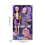 OBL10457285 - K-POP 猎魔女团动画版11.5寸12关节实身Rumi鲁米打歌芭比带吸塑配件
