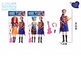 OBL10457333 -   K-POP 猎魔女团真人版11.5寸12关节实身芭比带吉他耳机话筒2人混装