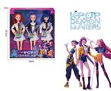 OBL10458315 - K-POP 猎魔女团11.5寸11关节实身芭比带吉他三人装