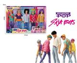 OBL10458318 - K-POP 猎魔男团动画版  11.5寸11关节实身男人猎魔乐队 5人展示盒装