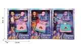 OBL10458323 - K-POP 猎魔女团11.5寸12关节实身芭芘带吉他帽子耳机话筒吸塑三款随机混装