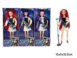 OBL10458329 - K-POP 猎魔女团动画版11.5寸12关节实身摇滚芭芘带吉他话筒三人随机混装