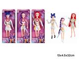 OBL10458330 - K-POP 猎魔女团动画版11.5寸12关节带灯光音乐实身摇滚芭芘带武器三人随机混装