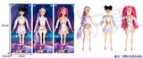OBL10458331 - K-POP 猎魔女团动画版11.5寸12关节实身摇滚芭芘三人随机混装