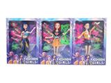 OBL10458343 - K-POP 猎魔女团动画版11.5寸12关节活手实身摇滚芭芘带蝴蝶眼镜镜子梳子包包吸塑三人随机混装