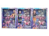 OBL10458344 - K-POP 猎魔女团动画版11.5寸12关节活手实身摇滚芭芘带蝴蝶化妆盒香水包包吸塑三人随机混装