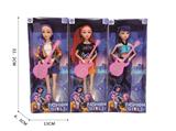 OBL10458349 - K-POP 猎魔女团动画版11.5寸活手实身摇滚芭芘带吉他三人随机混装