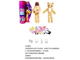 OBL10458980 - 高档惊喜11.5寸12关节实身猫咪萌宠芭比带1套动物毛绒时装衣服。带发夹，手提包，鞋子。项链4款配件。
