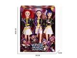 OBL10459255 - K-POP 猎魔女团真人版11.5寸12关节实身鲁米佐伊米cospiay朋克芭比带武器3人混装