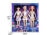 OBL10459257 - K-POP 猎魔女团真人版11.5寸12关节实身鲁米佐依米拉儿芭比带武器3人混装