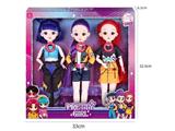 OBL10459265 - K-POP 猎魔娃娃真人版12寸12关节真眼珠实身芭比带七彩灯光音乐三人混装