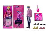 OBL10460454 - 1比1 K-POP 猎魔男团动画版  11.5寸11关节实身Baby saia宝宝沙加 带金貂卡片一张 带吉他一条