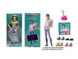 OBL10460455 - 1比1 K-POP 猎魔男团动画版  11.5寸11关节实身ABBy 艾比 带金貂卡片一张   带吉他一条