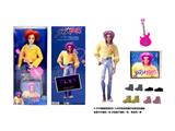 OBL10460456 - 1比1 K-POP 猎魔男团动画版  11.5寸11关节实身 Romane 浪漫 带金貂卡片一张 带项链   带吉他一条