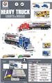 OBL10461710 - 声光回力车模美式拖头油罐车(4只)包电