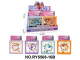 OBL10462403 - DIY合金串珠+铃铛钥匙扣手链挂件女孩精美饰品套装透明盒 12PCS