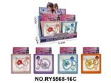 OBL10462404 - DIY手链串珠+铃铛钥匙扣手链挂件女孩精美饰品套装透明盒 12PCS