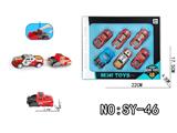 OBL10462854 - 单车头弹射金属皮卡消防车6PCS