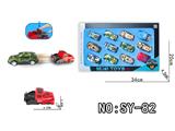 OBL10462879 - 两弹射车头铁皮军事车12PCS