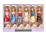 OBL10463420 - 新款11寸芭比实身4关节服装多款多色混装12pcs展示盒