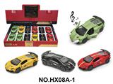 OBL10463485 - 1:36回力合金车模-兰博基尼带灯光音乐（12只/展示盒）（4色混装）