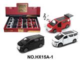 OBL10463501 - 1:36回力合金车模-埃尔法带灯光音乐（12只/展示盒）（3色混装）