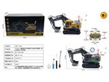 OBL10463532 - 1:14十一通遥控360。履带灯光音乐带喷雾2.4G合金挖土车(包电)