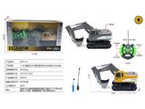 OBL10463534 - 1:14六通遥控360。履带旋转带灯光合金挖土车(包电)