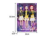 OBL10464332 - 11.5寸实身11关节K-POP猎魔女团娃娃3只装
