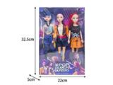 OBL10464355 - 11.5寸实身11关节K-POP猎魔女团娃娃3只装