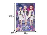 OBL10464361 - 11.5寸实身11关节K-POP猎魔女团娃娃3只装（带配件）