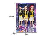 OBL10464377 - 11.5寸实身11关节K-POP猎魔女团娃娃3只装