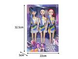 OBL10464383 - 11.5寸实身11关节K-POP猎魔女团娃娃3只装（带配件）