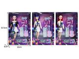 OBL10464391 - 11.5寸实身11关节K-POP猎魔女团娃娃带配件