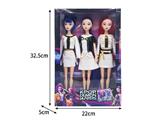 OBL10464406 - 11.5寸实身11关节K-POP猎魔女团娃娃3只装