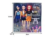 OBL10464440 - 11.5寸实身11关节K-POP猎魔女团娃娃3只装带配件